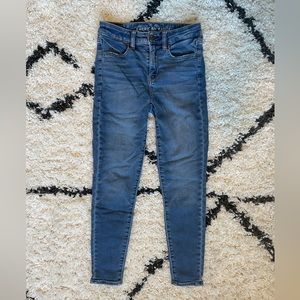 American Eagle High Waisted Blue Jeggings
